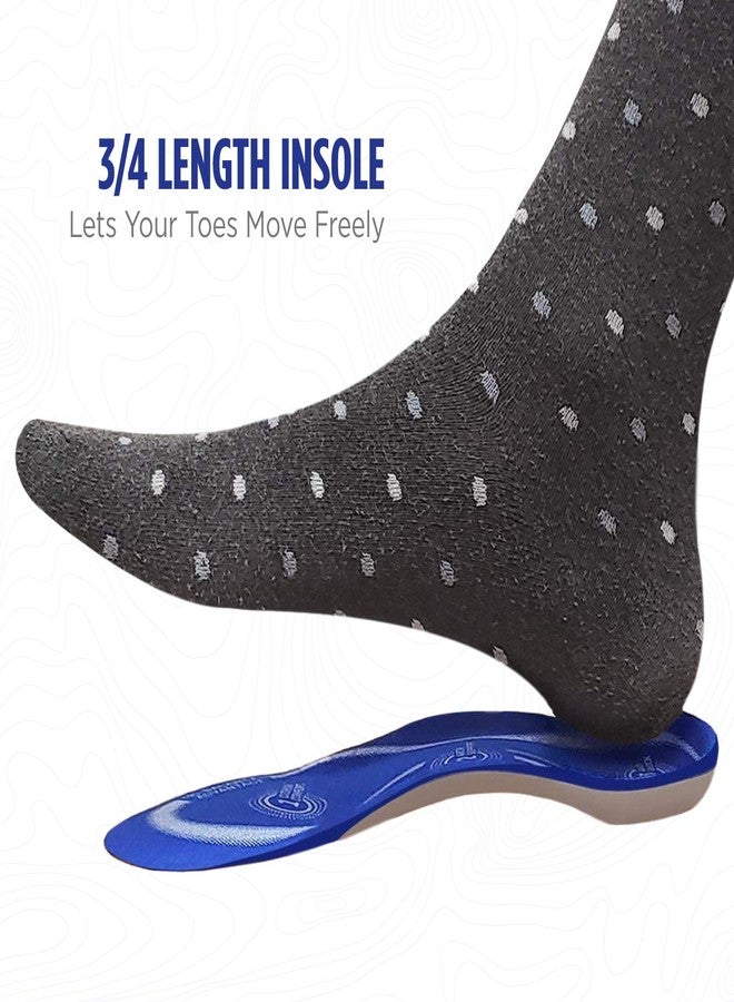 Comfort Zone Tri-Balance Gel Orthotic Insoles for Men, 3/4 Length Orthotic Inserts for Men‘s Shoe Sizes 8-12, 1 Pack - Image 4